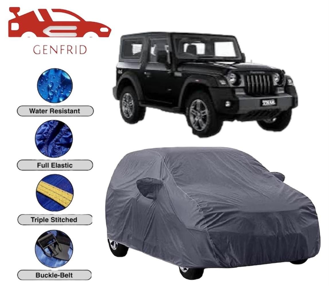 Genfrid Premium Custom Fitted Car Body Cover For Mahindra Thar 2020 - 23