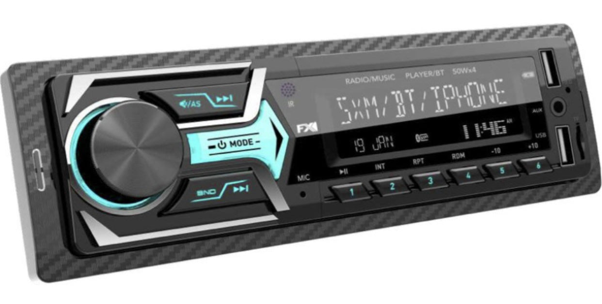 GENFRID Charge Pro + DUAL USB Bluetooth Wireless With Phone Caller Id Receiver Car Stereo (Single Din)