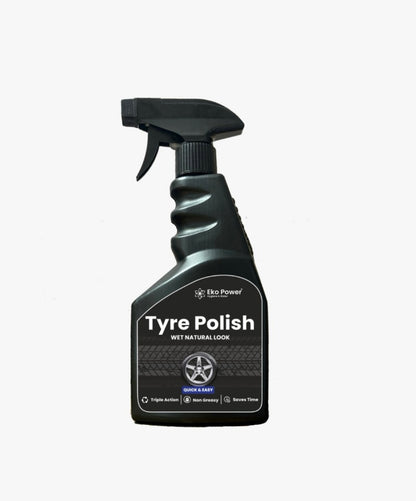 GENFRID Tyre Polish Spray for Car & Bike 450 ml Wheel Tire Cleaner  (Pack of 1)