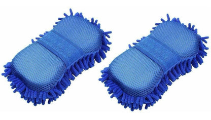 GENFRID Microfiber, Cotton Vehicle Washing Sponge  (Pack Of 2)