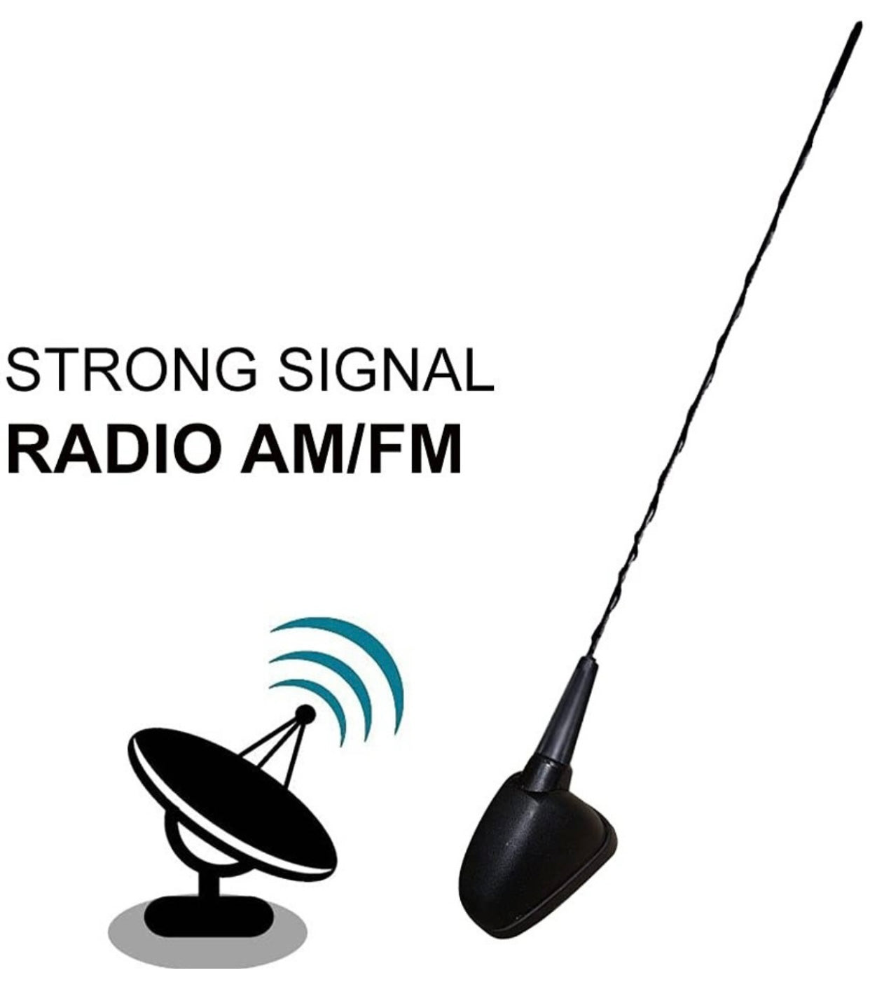GENFRID Premium Qualtiy Car Antenna,Car Replacement Audio Roof Signal Receiver Satellite Vehicle Antenna