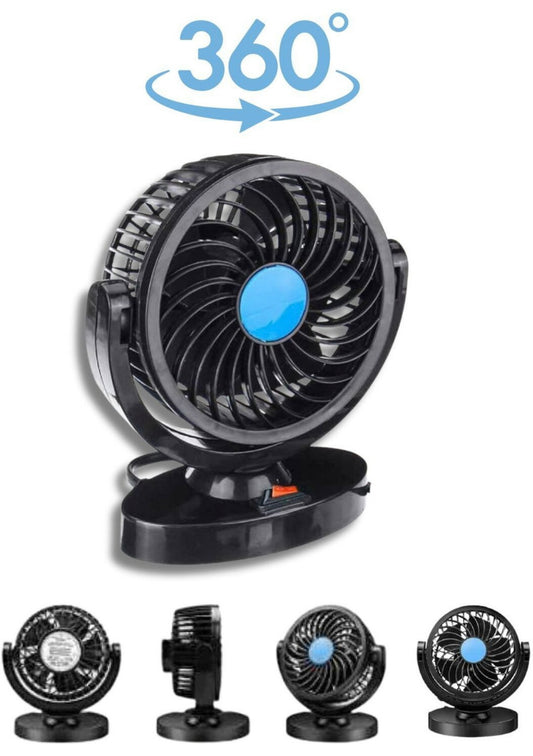 GENFRID Car Interior Fan Rotatable (Single Head 2 Speed Strong) Dashboard Auto Cooling Air Fan Car Interior Fan  (12 V)