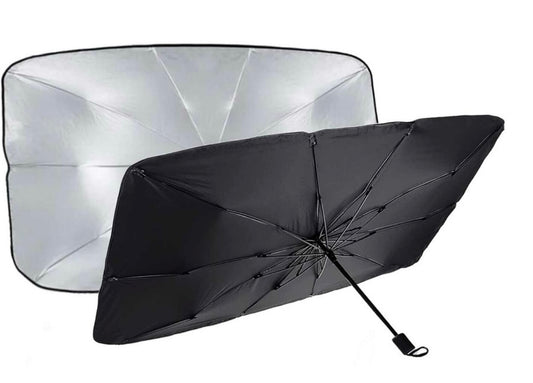 GENFRID Dashboard, Windshield Sun Shade For All Cars (Black, Silver)