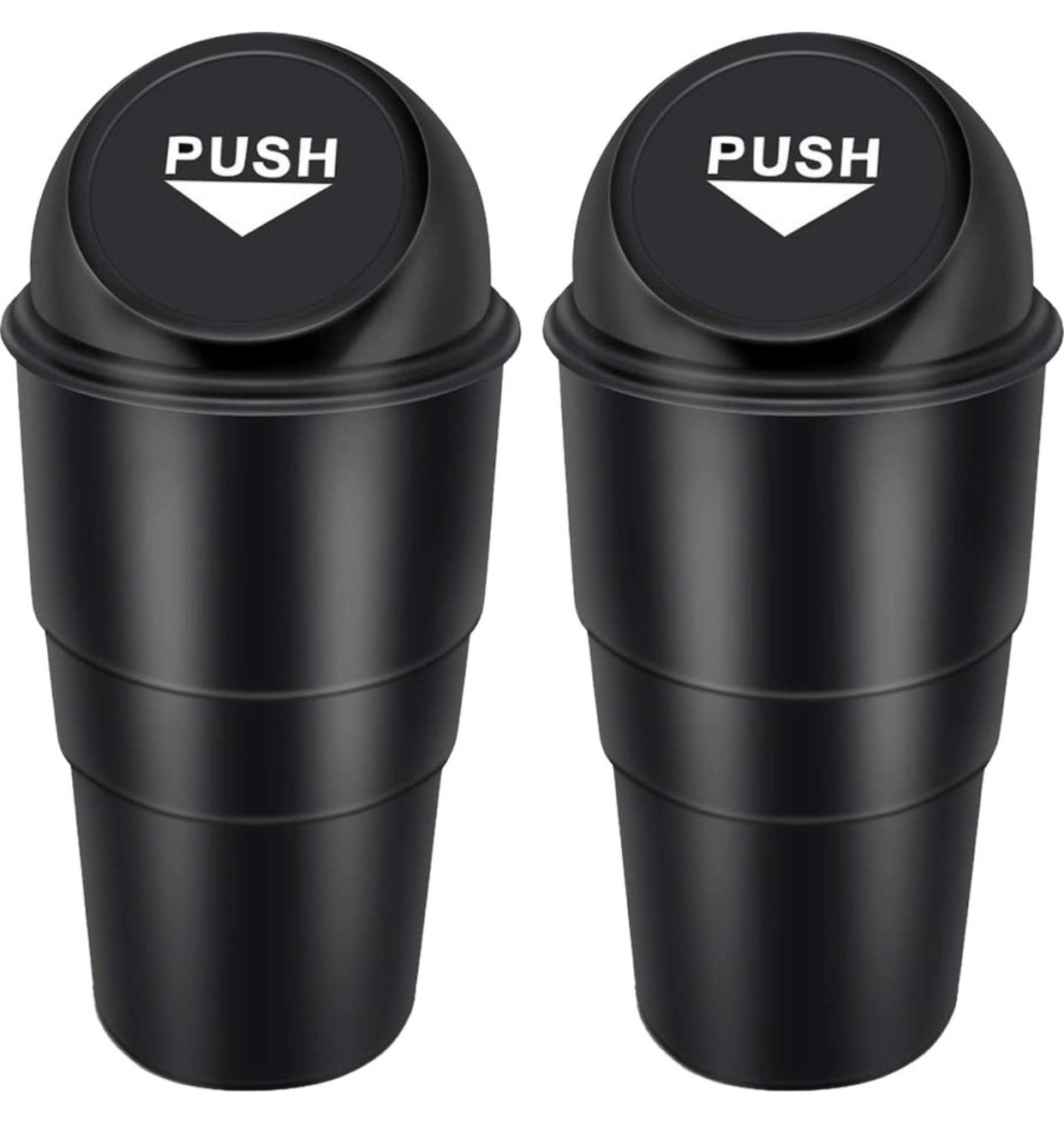 Car Dustbin For Car interior Mini Trash Bin/Compact Portable Trash Can For Car Plastic Dustbin (Pack Of 2)