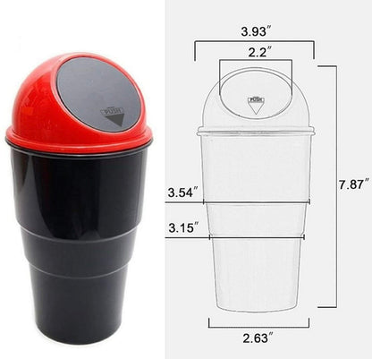 Car Dustbin For Car interior Mini Trash Bin/Compact Portable Trash Can For Car Plastic Dustbin