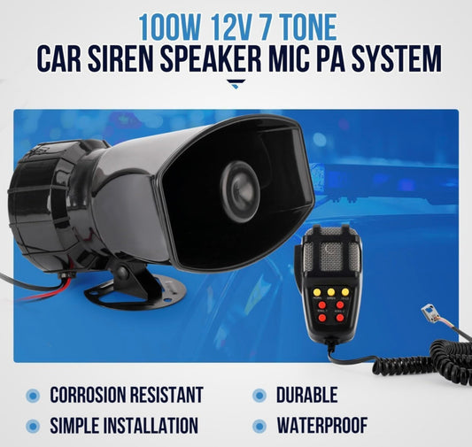 GENFRID Car SIren For Car,Bike,Truck/Car Horn For Car,Bike,Truck (7 TUNES)