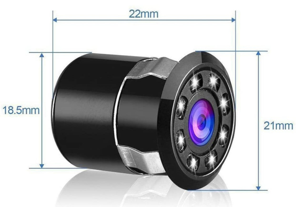 GENFRID Car Rear Camera,View Backup Camera,170 Wide Angle HD CMOS Auto Parking Assistance Reverse, 8 LED Night Vision Waterproof Reverse Assist Camera System  (1 Camera, 720 * 1080)