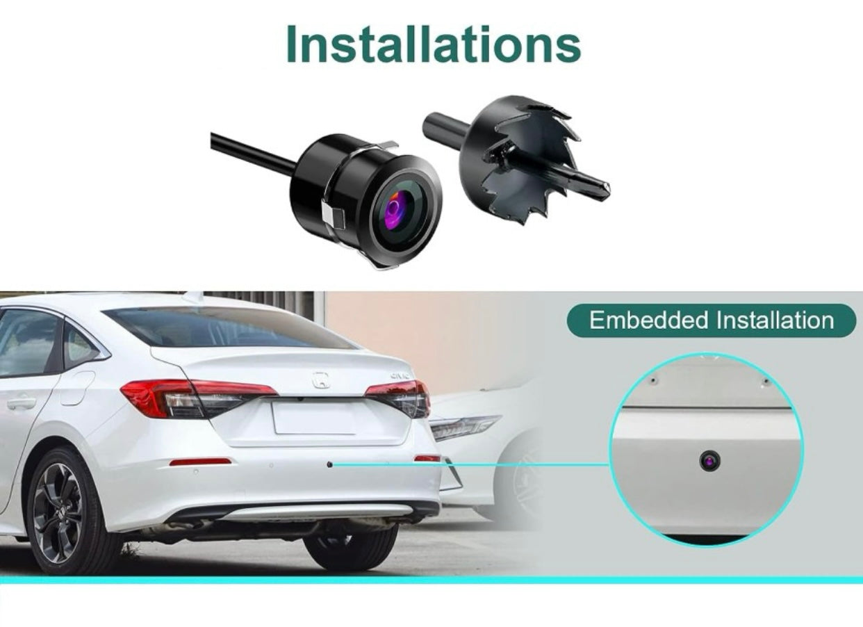 GENFRID Car Rear Camera,View Backup Camera,170 Wide Angle HD CMOS Auto Parking Assistance Reverse, 8 LED Night Vision Waterproof Reverse Assist Camera System  (1 Camera, 720 * 1080)
