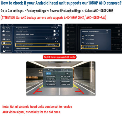 GENFRID Car Rear Camera,View Backup Camera,170 Wide Angle HD CMOS Auto Parking Assistance Reverse, 8 LED Night Vision Waterproof Reverse Assist Camera System  (1 Camera, 720 * 1080)