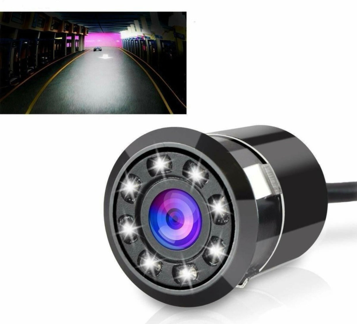 GENFRID Car Rear Camera,View Backup Camera,170 Wide Angle HD CMOS Auto Parking Assistance Reverse, 8 LED Night Vision Waterproof Reverse Assist Camera System  (1 Camera, 720 * 1080) (Copy)