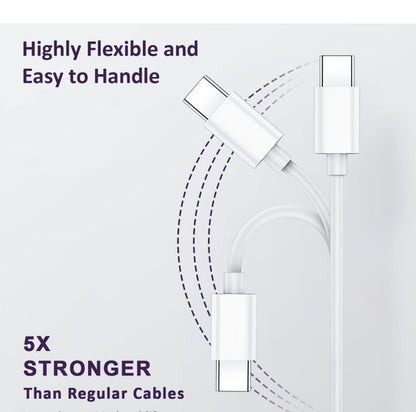 GENFRID 12 W Type C Car Charging Cable ,Turbo Car Charger (White ,USB Cable)