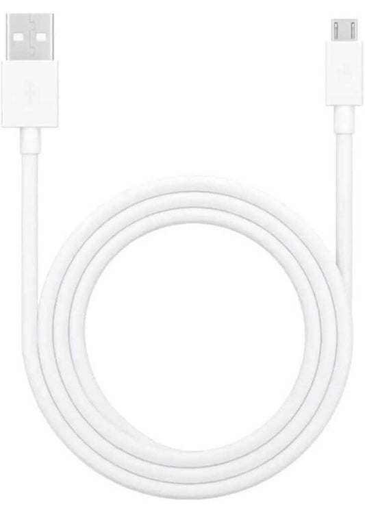 GENFRID Car Micro USB Cable ( 3 A 1 m Original OEM Micro USB Port Supports Up to 10W* 5V-2A Or 18W Max*(9V-2A) Micro-USB Cable 10W 2A  (Compatible with Realme/Oppo/Vivo and all mobiles with 2A & 3A Micro compatibility, White, One Cable)