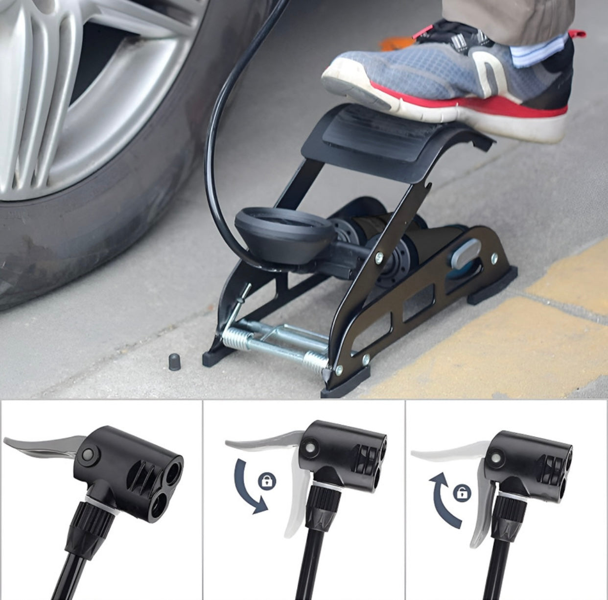 GENFRID Car Tyre Air Pump 191 psi (for Car & Bike)