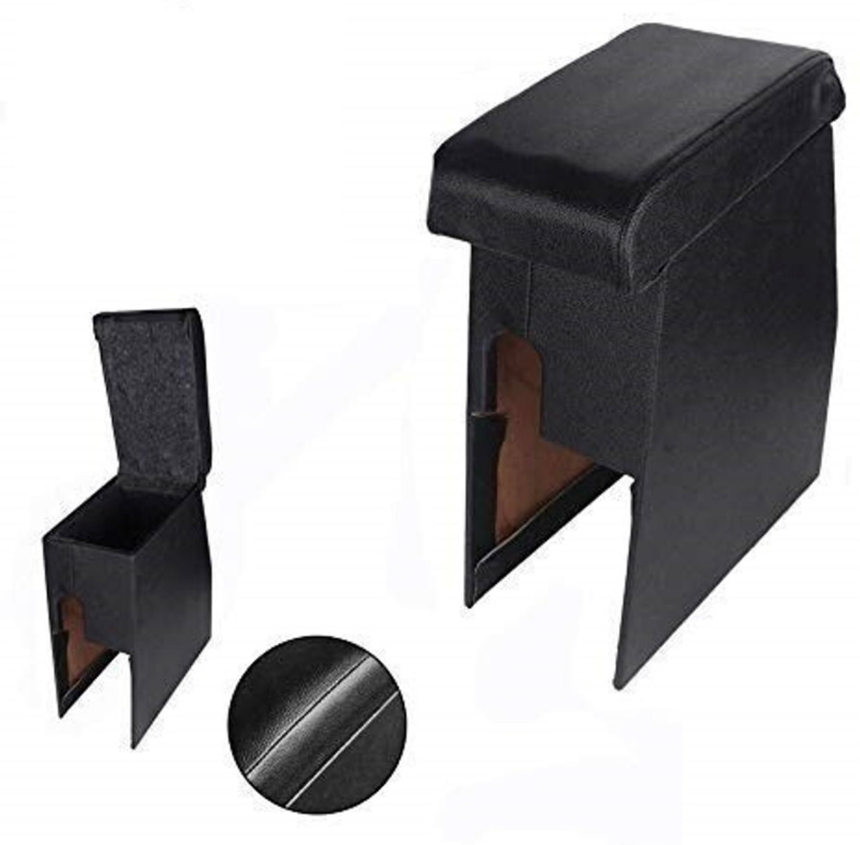 GENFRID Car Armrest (Custom Fit Wooden Console/Armrest) (Black)