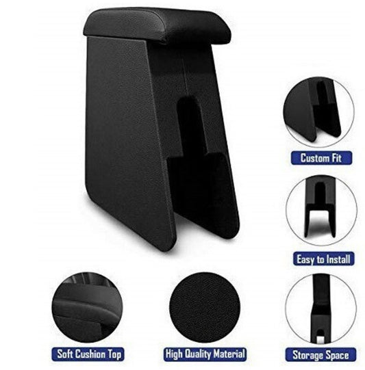 GENFRID Car Armrest (Custom Fit Wooden Console/Armrest) (Black)