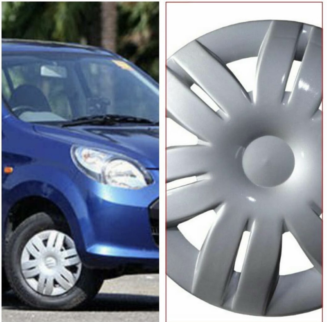 GENFRID Wheel Cover, Car wheel cap, Car wheel hubcap (12 INCH)