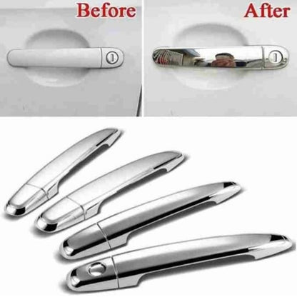 GENFRID Car Chrome Door Handle Covers For Tata Nexon
