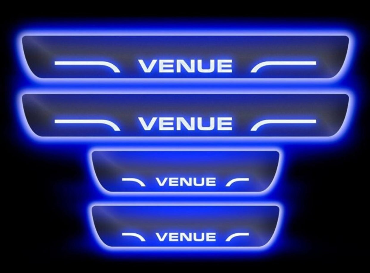 Genfrid Car Door Foot Step Led Sill Plate, Door Sill Plate For Mahindra XUV 3XO