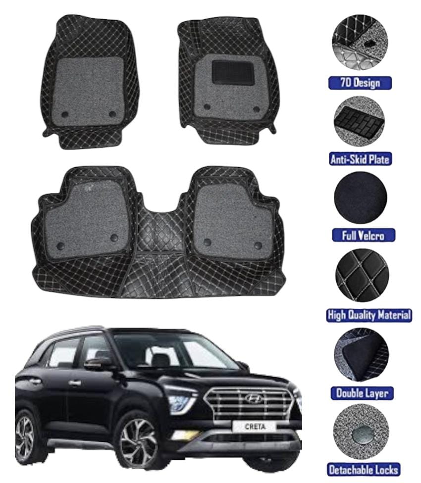 Genfrid 7D Premium Custom Fitted Car Mats For Hyundai Creta