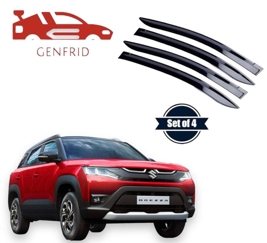 Genfrid Car Door Window Visor For Maruti Brezza