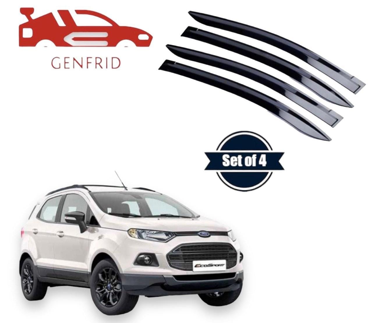 Genfrid Car Door Window Visor For Ford Ecosport