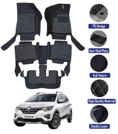 Genfrid 7D Premium Custom Fitted Car Mats For Renault Triber