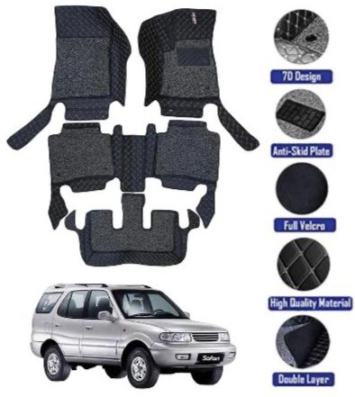 Genfrid 7D Premium Custom Fitted Car Mats For Tata Safari