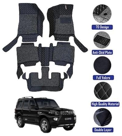 Genfrid 7D Premium Custom Fitted Car Mats For Scorpio s9