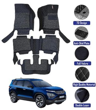 Genfrid 7D Premium Custom Fitted Car Mats For Tata Safari