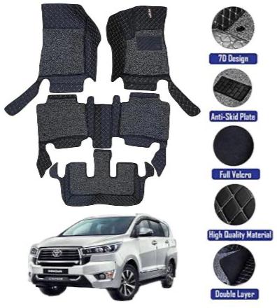 Genfrid 7D Premium Custom Fitted Car Mats For Toyota Innova Crysta