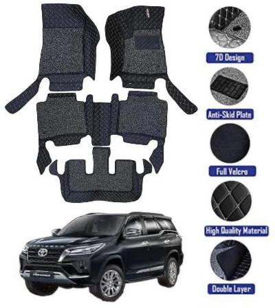 Genfrid 7D Premium Custom Fitted Car Mats For Toyota Fortuner