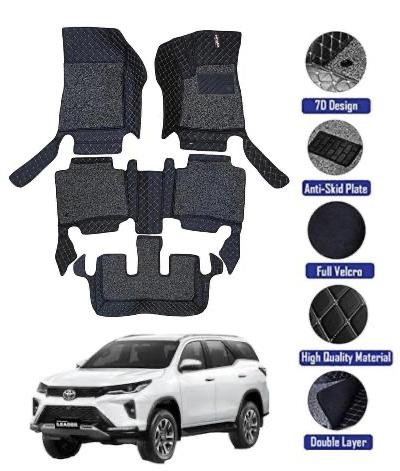 Genfrid 7D Premium Custom Fitted Car Mats For Toyota Fortuner Legender