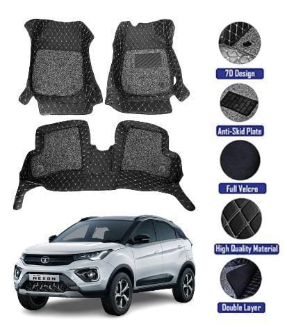 Genfrid 7D Premium Custom Fitted Car Mats For Tata Nexon