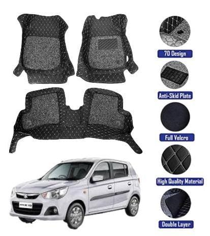 Genfrid 7D Premium Custom Fitted Car Mats For Maruti Alto 2014-21