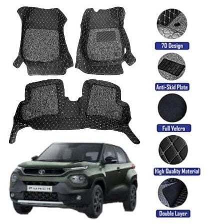 Genfrid 7D Premium Custom Fitted Car Mats For Tata Punch