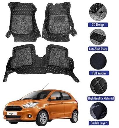 Genfrid 7D Premium Custom Fitted Car Mats For Ford Figo Aspire