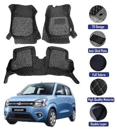 Genfrid 7D Premium Custom Fitted Car Mats For Maruti Wagonr 2019 - 24