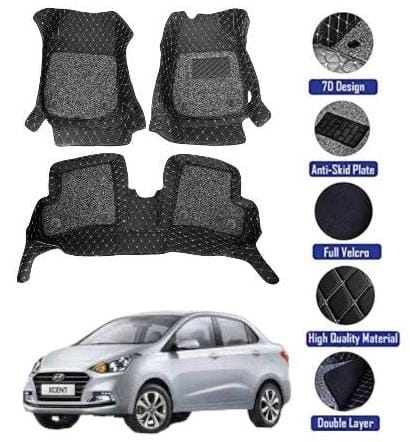 Genfrid 7D Premium Custom Fitted Car Mats For Hyundai Xcent