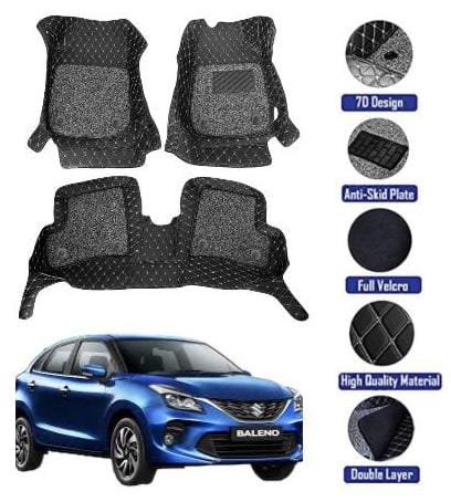 Genfrid 7D Premium Custom Fitted Car Mats For Maruti Baleno 2013-21