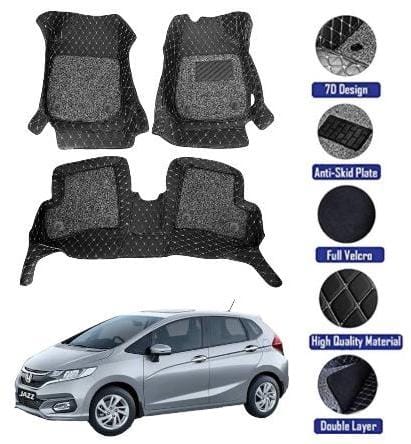 Genfrid 7D Premium Custom Fitted Car Mats For Honda Jazz