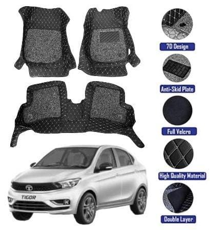 Genfrid 7D Premium Custom Fitted Car Mats For Tata Tigor