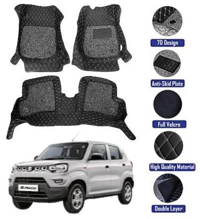 Genfrid 7D Premium Custom Fitted Car Mats For Maruti spresso