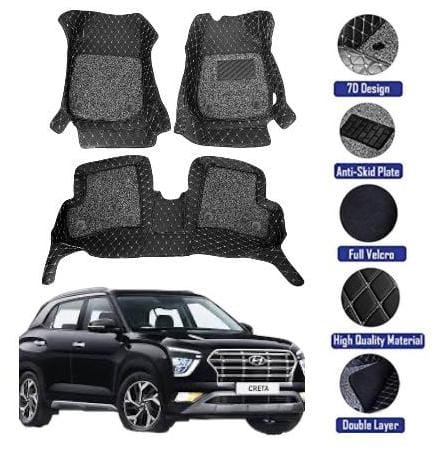 Genfrid 7D Premium Custom Fitted Car Mats For Hyundai Creta 2020 - 23