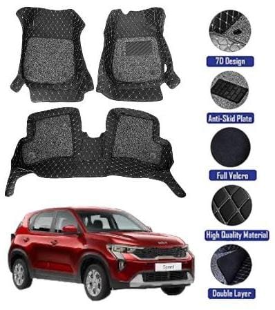 Genfrid 7D Premium Custom Fitted Car Mats For Kia Sonet