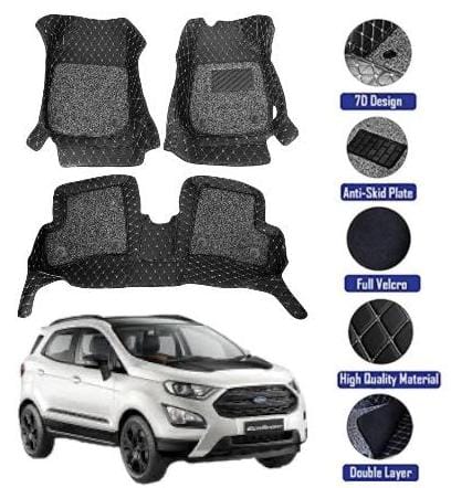 Genfrid 7D Premium Custom Fitted Car Mats For Ford Ecosport