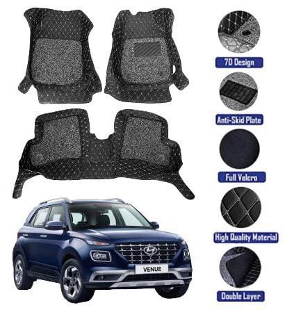 Genfrid 7D Premium Custom Fitted Car Mats For Hyundai Venue