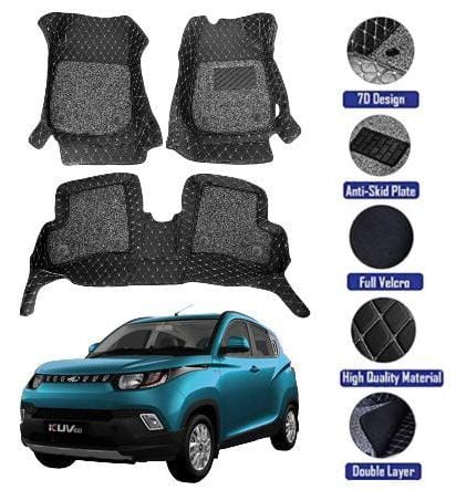 Genfrid 7D Premium Custom Fitted Car Mats For Mahindra KUV100