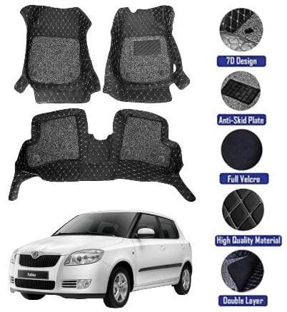 Genfrid 7D Premium Custom Fitted Car Mats For Skoda Fabia