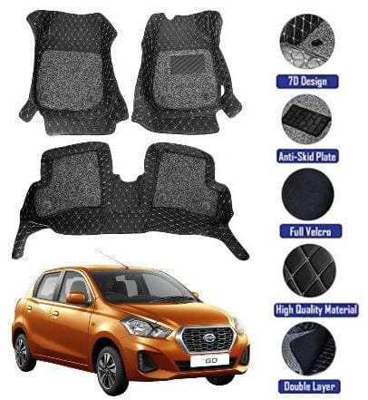 Genfrid 7D Premium Custom Fitted Car Mats For Datsun Go