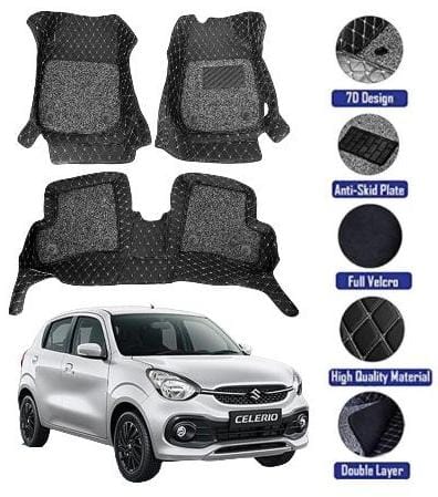 Genfrid 7D Premium Custom Fitted Car Mats For Maruti Celerio 2018-24